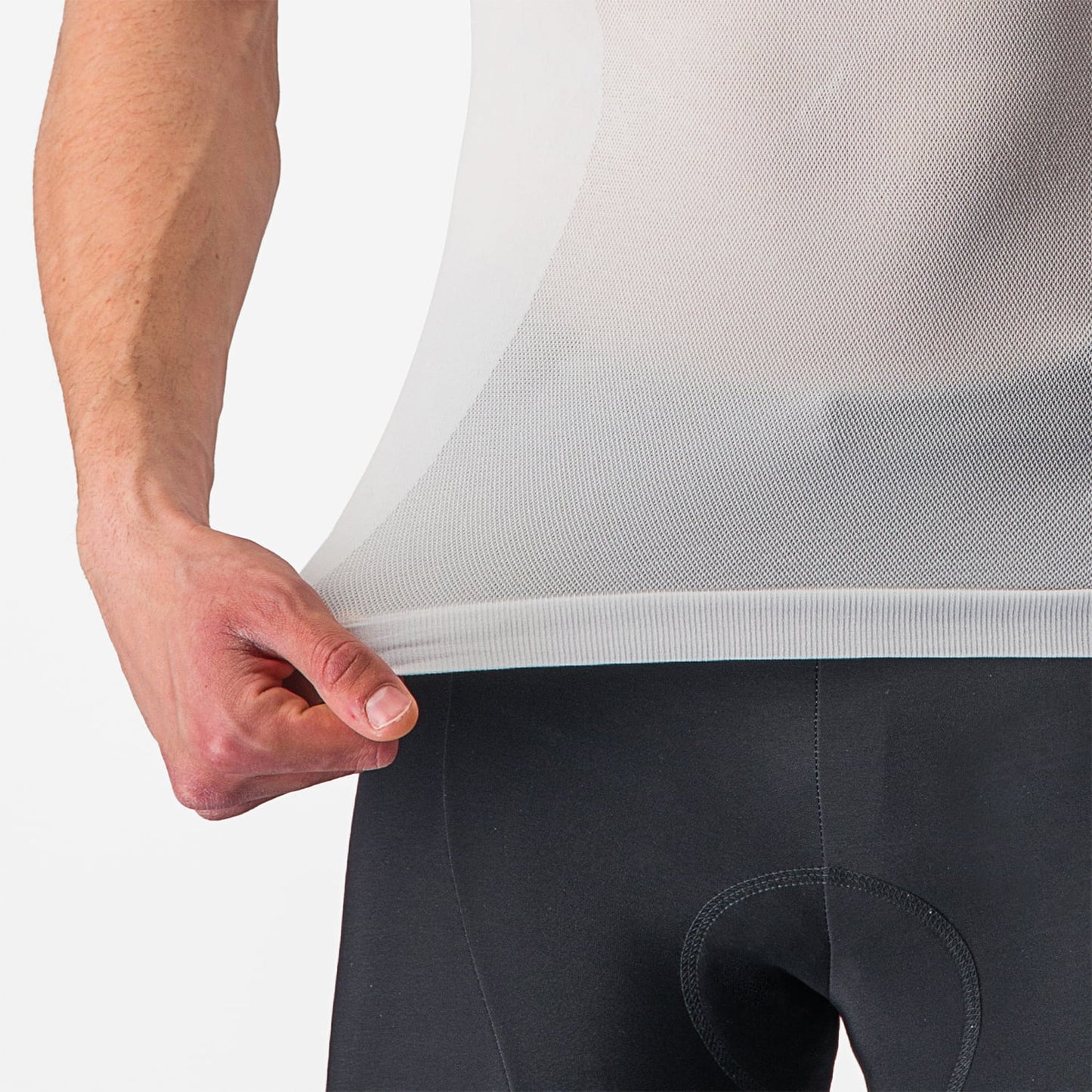 CASTELLI CORE SEAMLESS lyhythihainen alusasu Valkoinen