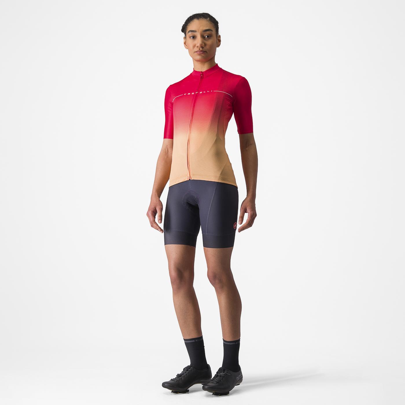 CASTELLI SALITA Naisten lyhythihainen Jersey vaaleanpunainen/oranssi