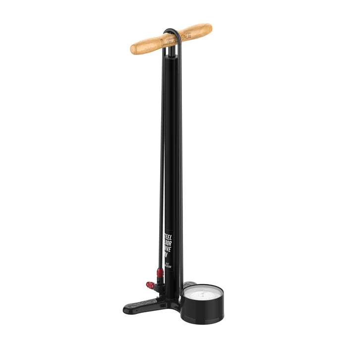 LEZYNE STEEL FLOOR DRIVE 3.5 HV jalkapumppu musta