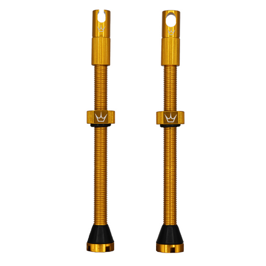 PEATY'S x Chris King MK2 Presta 80 mm Tubeless-venttiilit (x2) Kultainen (x2)