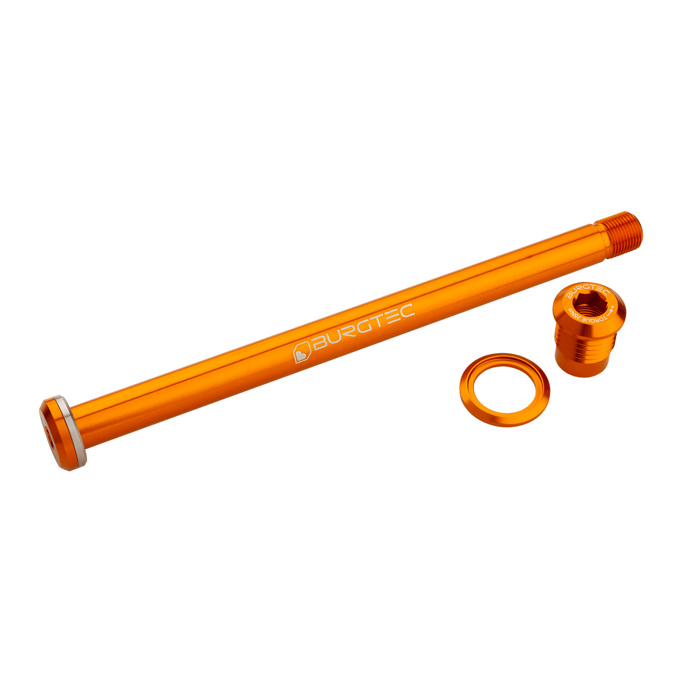 BURGTEC 174mm takapyörän akseli Yeti Orange -runkoon