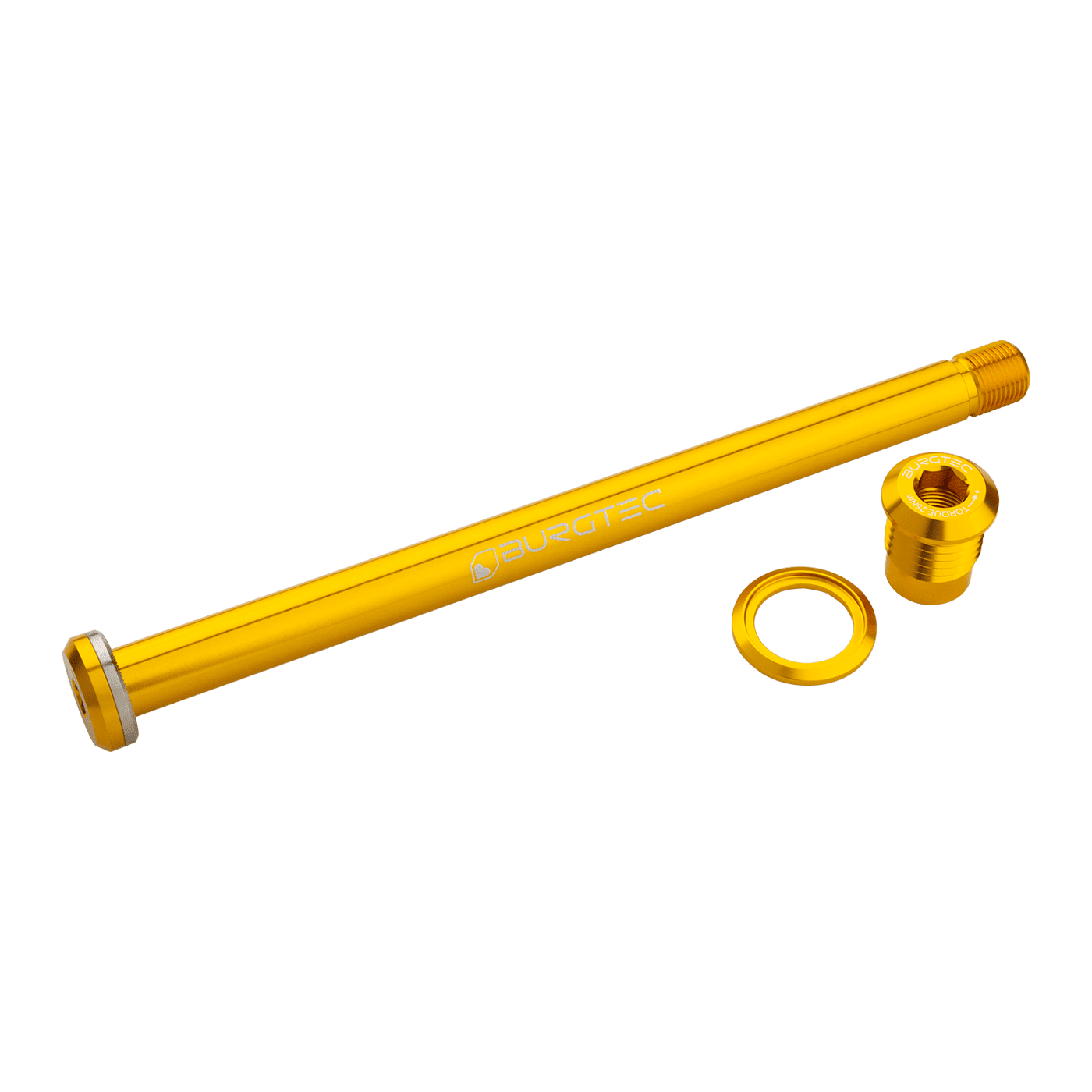 BURGTEC 174mm takapyörän akseli Yeti Gold runkoon