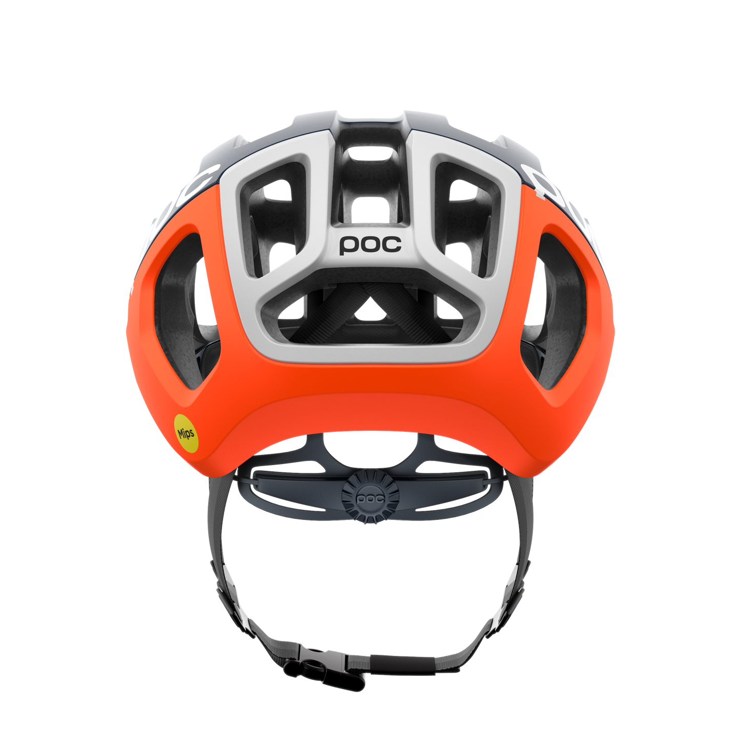 POC VENTRAL AIR MIPS Road kypärä Navy/Orange/Valkoinen Matt