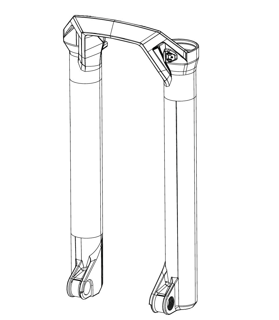 ROCKSHOX BOXXER D1 haarukan suojus (2024+) Punainen