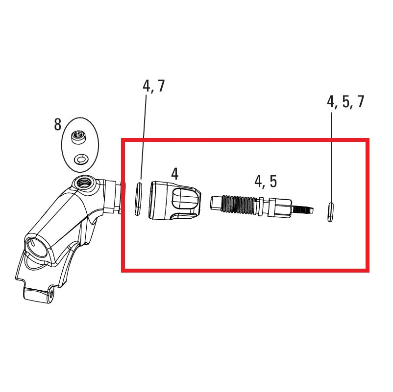 Säätölaitesarja ROCKSHOX XLOC FLOODGATE SPRINT/FULL SPRINT 2014-16 GOLD