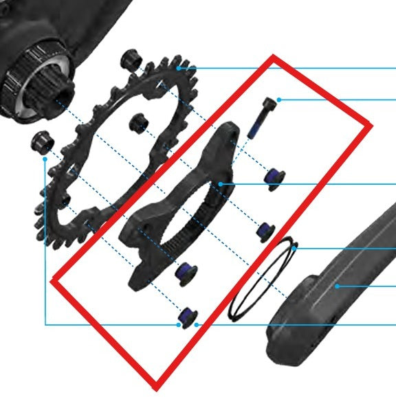 SRAM Poljin Star MAHLE SL 1.1 SPECIALIZED moottoriin 107mm