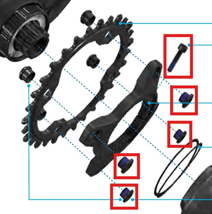 SRAM-pulttipakkaus MAHLEn kampiakselin moottoriin