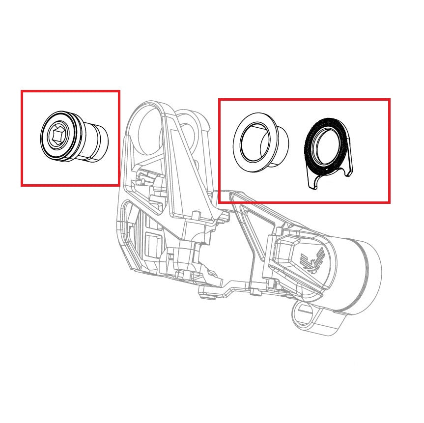 SRAM X0 T-TYPE EAGLE AXS täydellinen takavaihteen pulttipakkaus