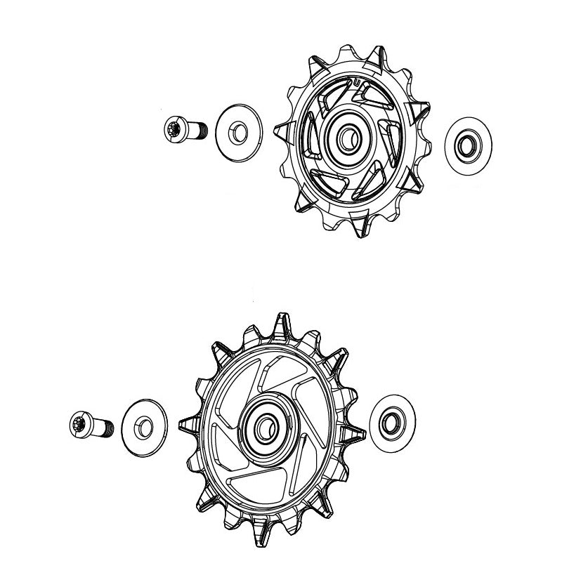 SRAM XX-SL T-TYPE EAGLE AXS -vaihteistosarja (14 ja 16 deNTS Magic Wheel)