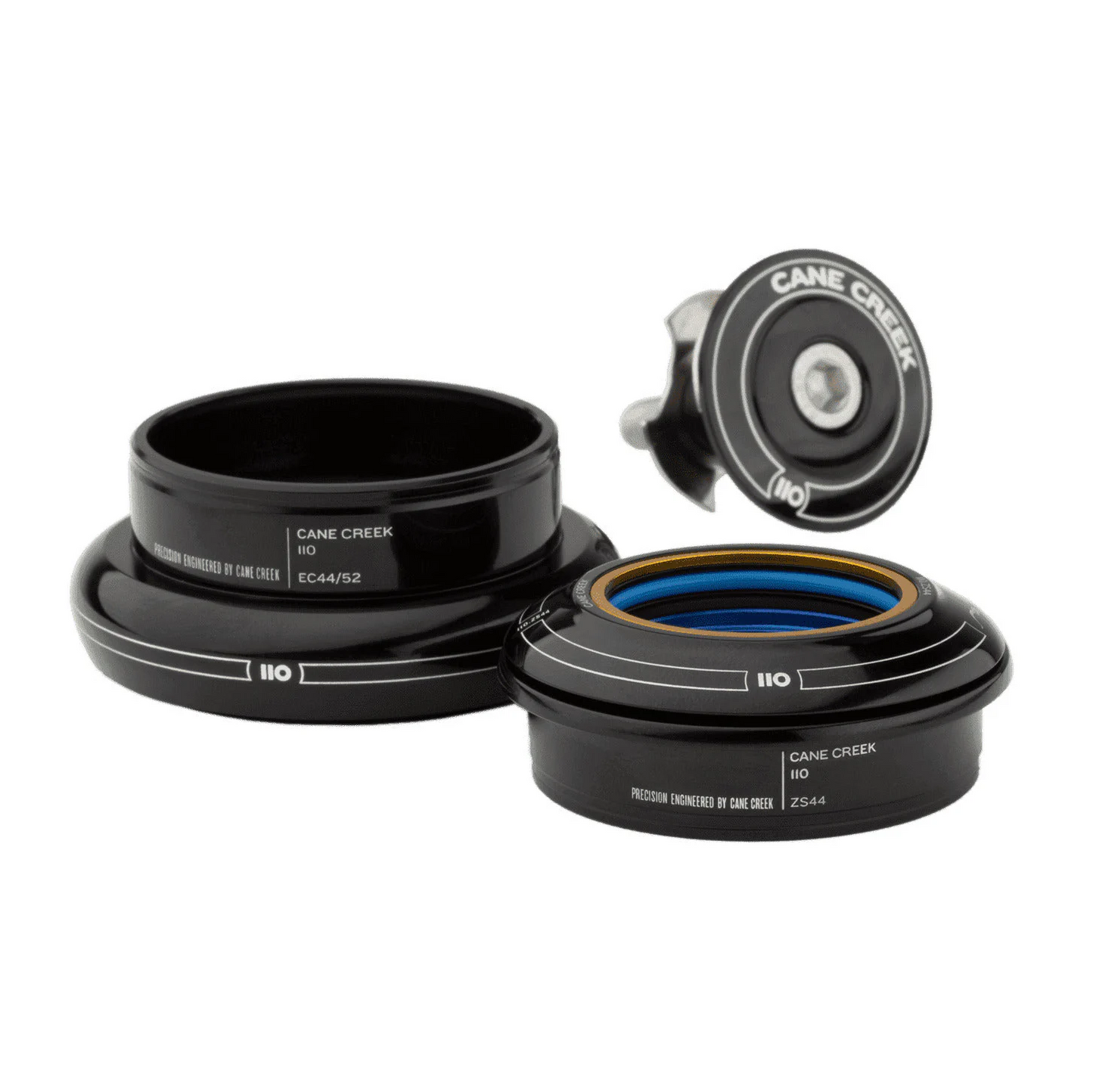 CANE CREEK 110 Jakopää, 1 1/8", ZS44/28.6 | EC44/30, lyhyt, musta.