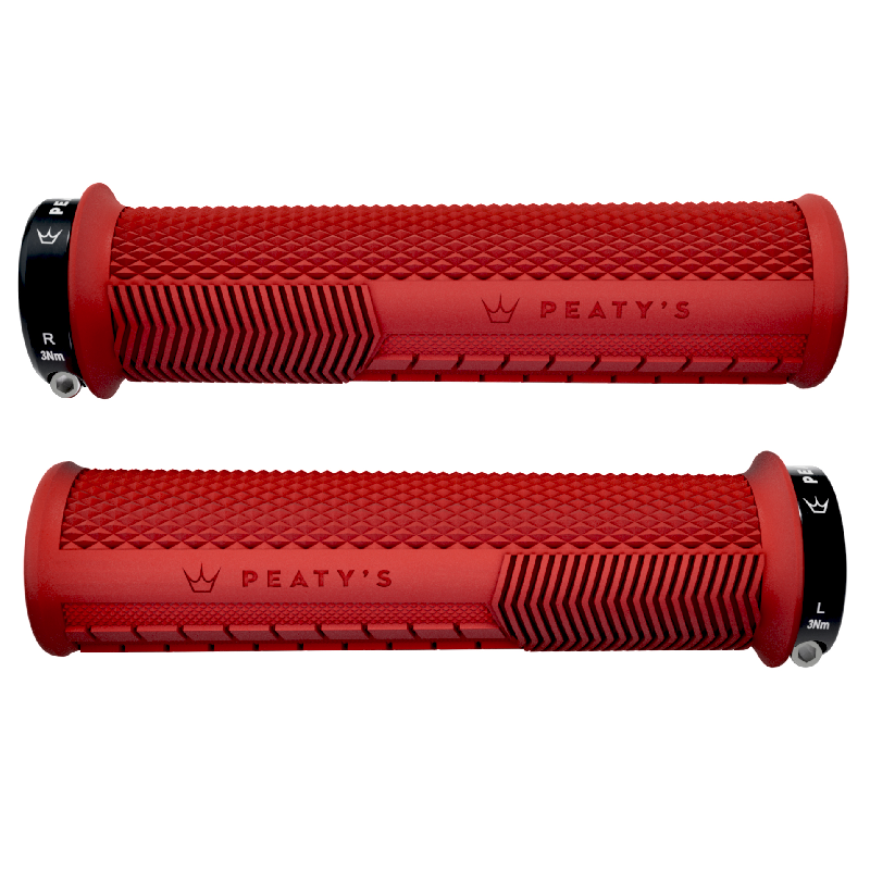 PEATY'S MONARCH KNURL Grips Punainen