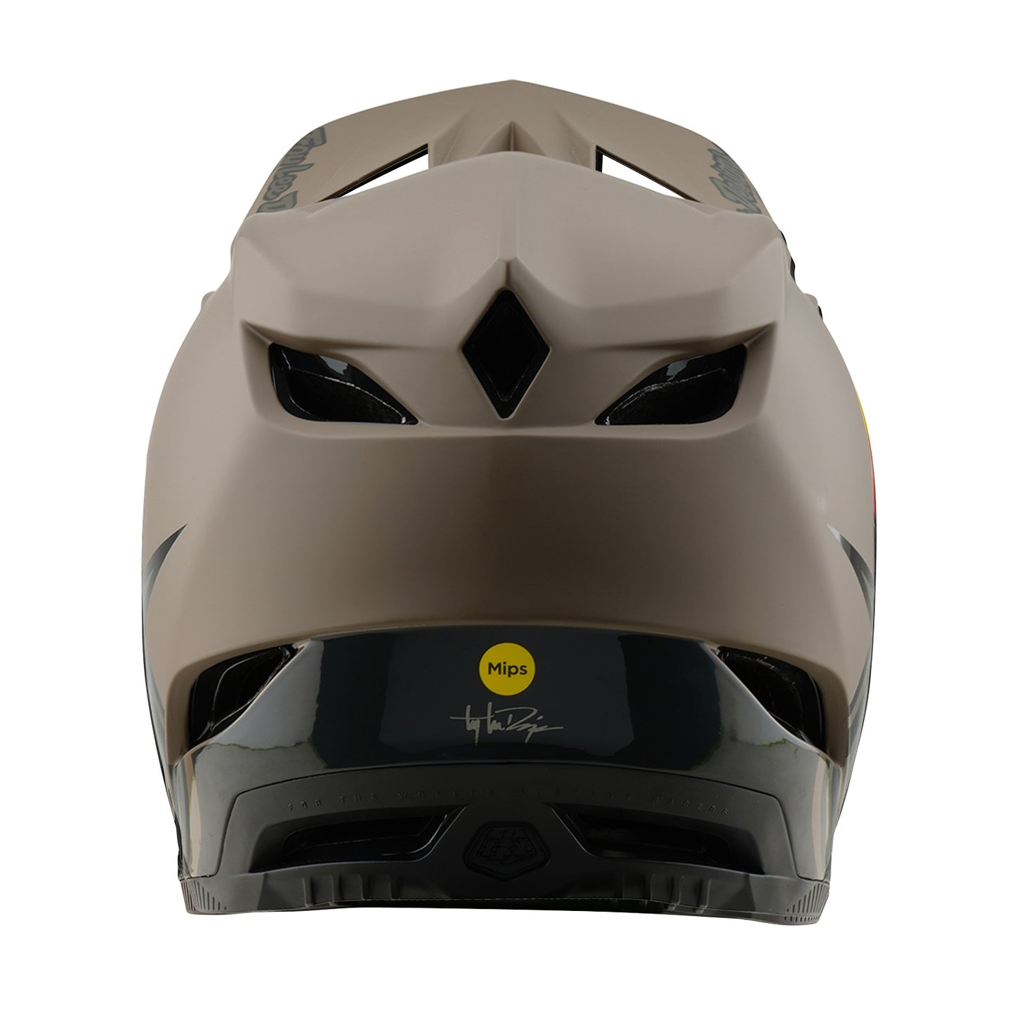 Troy Lee Designs D4 COMPOSITE MIPS GHOSTWING MTB-kypärä Ruskea/Musta