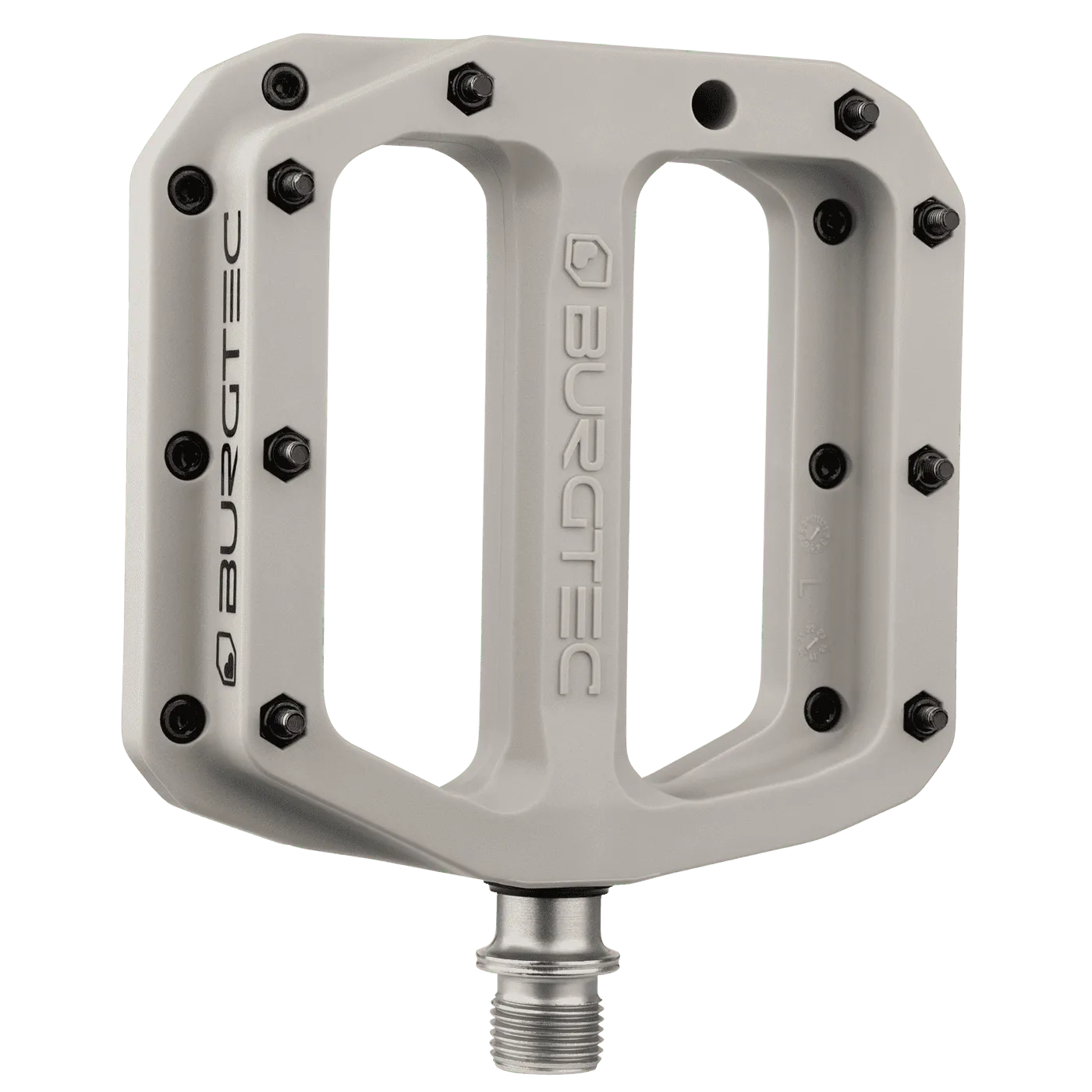 BURGTEC MK4 komposiitti Nase Grey litteät pedaalit