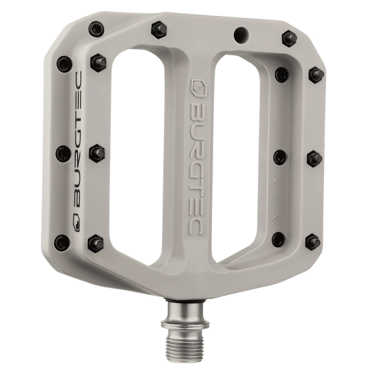BURGTEC MK4 komposiitti Nase Grey litteät pedaalit