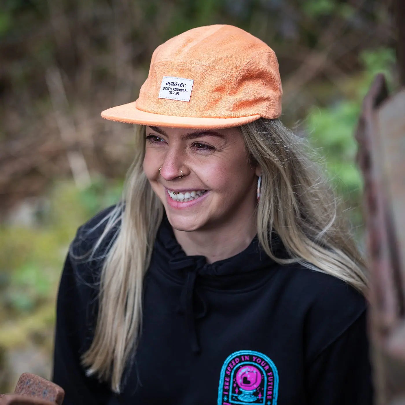 BURGTEC ARCADE FIVE PANEL -lippalakki, oranssi