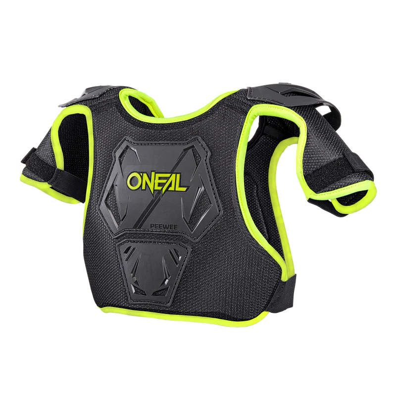 O'NEAL PEEWEE Junior -rintapanssari, fluoresoiva keltainen