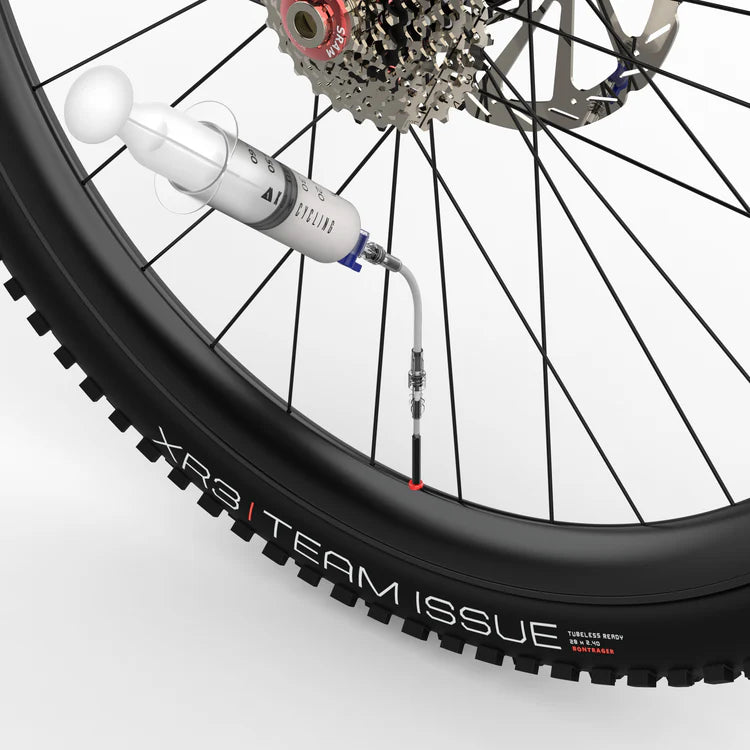 Ruisku KOM CYCLING Preventive Fluid Alu -venttiilille