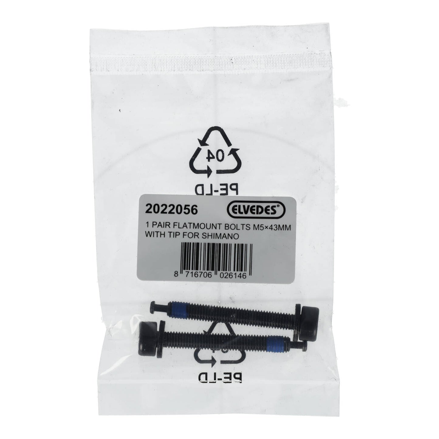 ELVEDES FM Shimano M5x43 Tyyppi C takasatulan kiinnitysruuvi