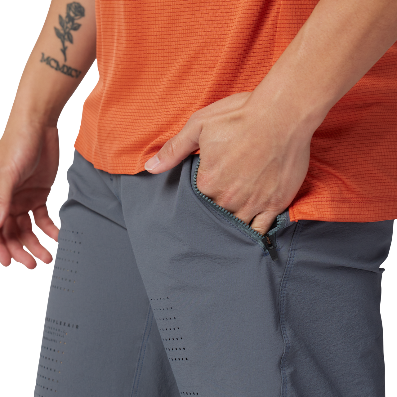 FOX FLEXAIR shortsit harmaat
