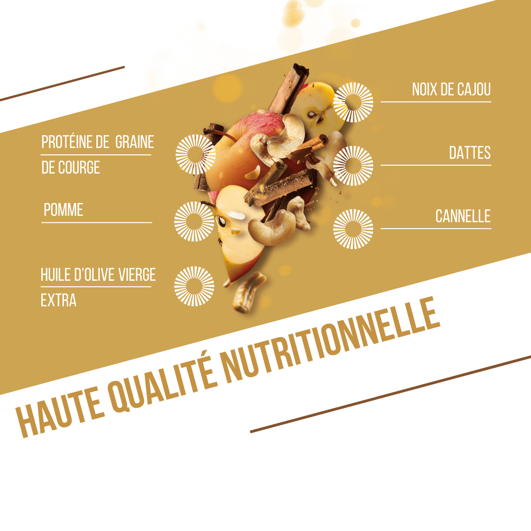 BAOUW ORGANIC EXTRA Omena/Kaneli proteiinipatukka (50g)