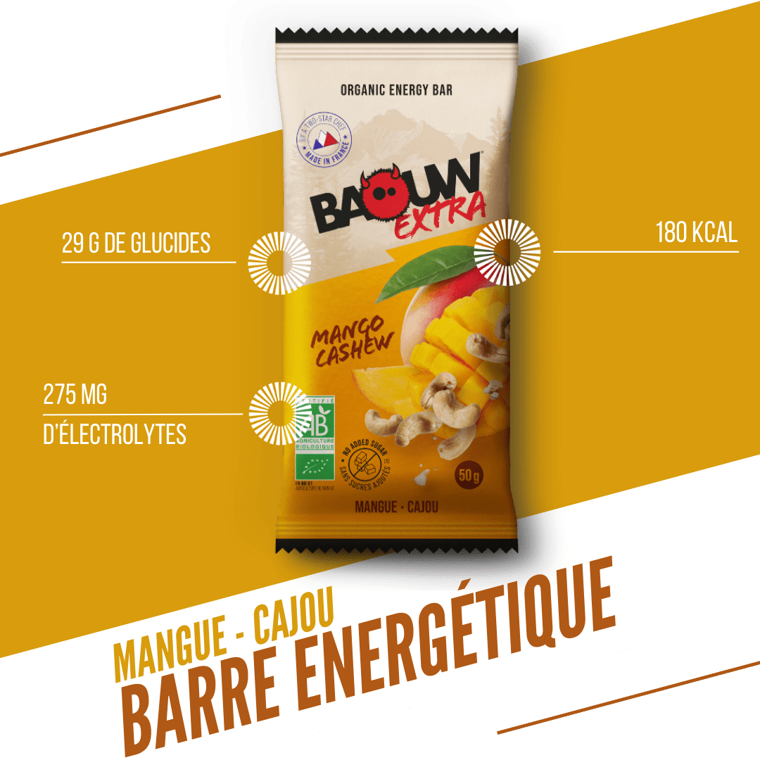 BAOUW ORGANIC EXTRA Mango Cashew energiapatukka (50g)