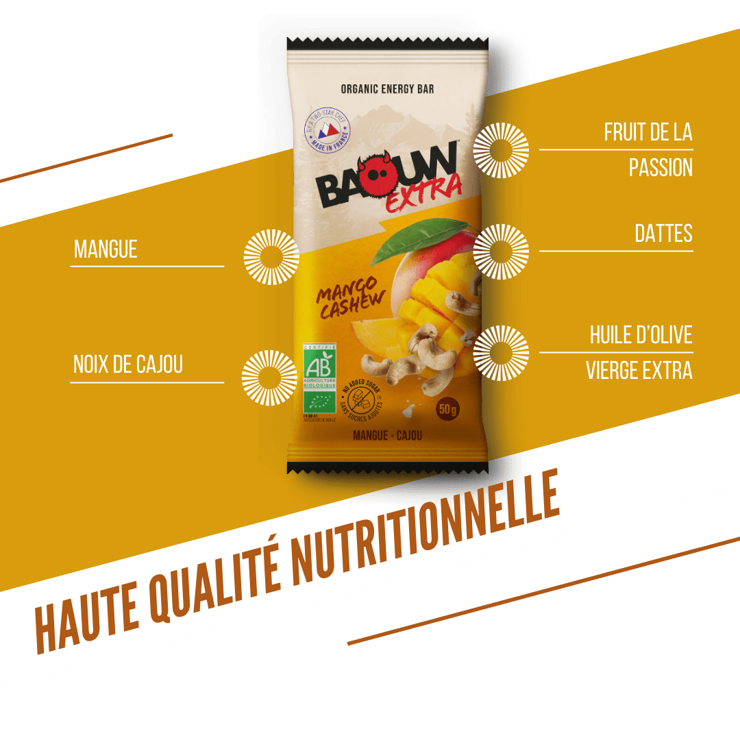 BAOUW ORGANIC EXTRA Mango Cashew energiapatukka (50g)