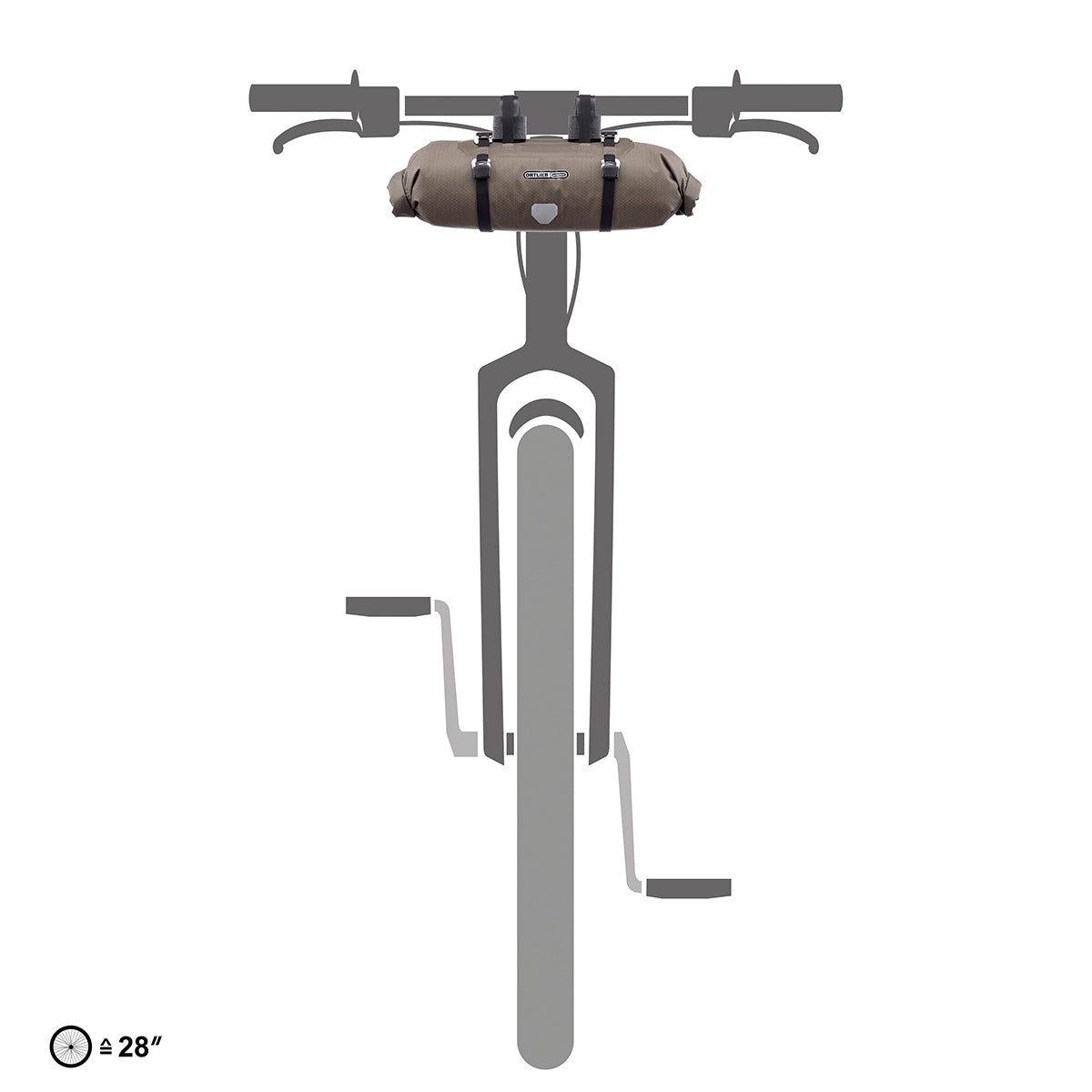 ORTLIEB HANDLEBAR-PACK ohjaustankolaukku 9 L harmaa