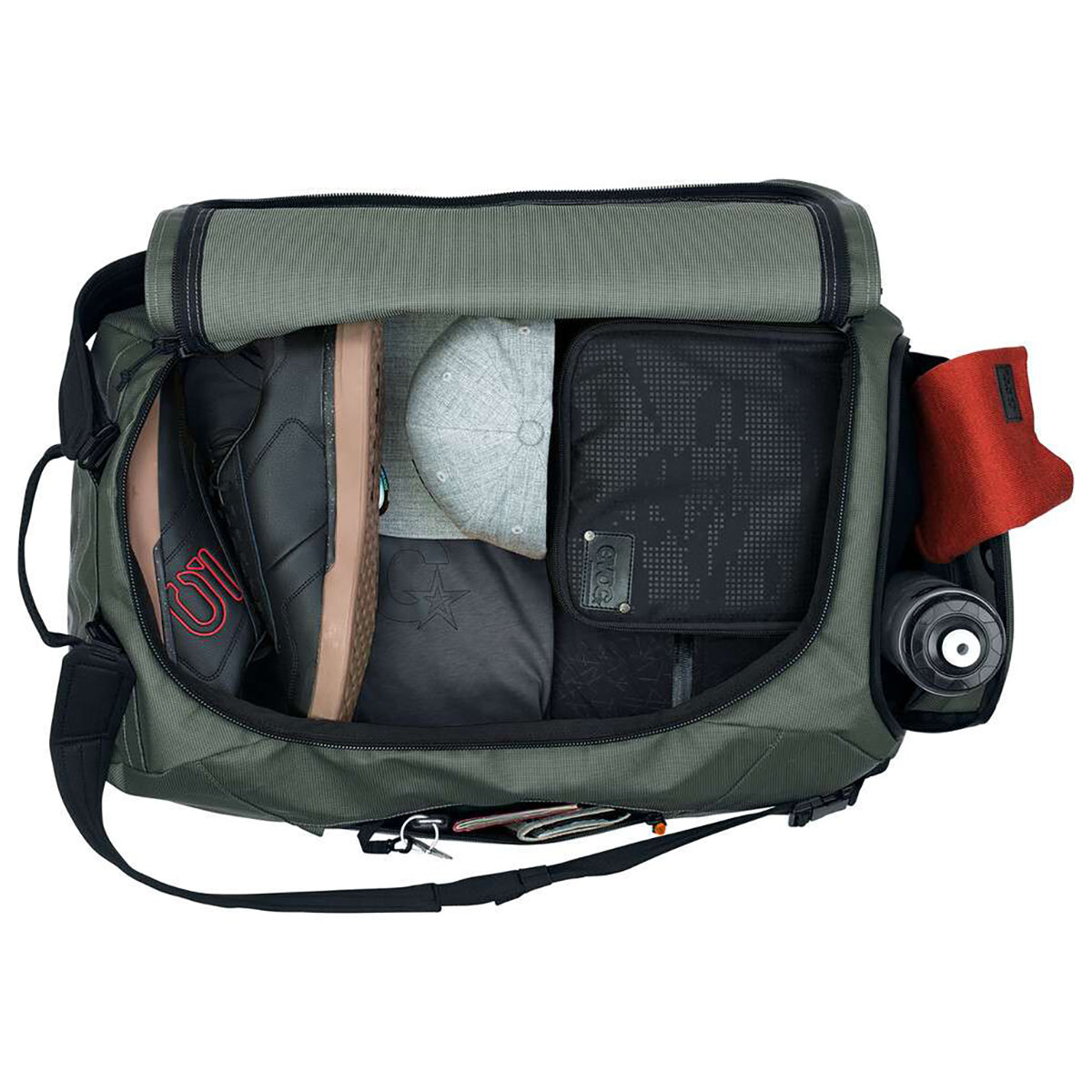 EVOC DUFFLE matkalaukku 60 L vihreä