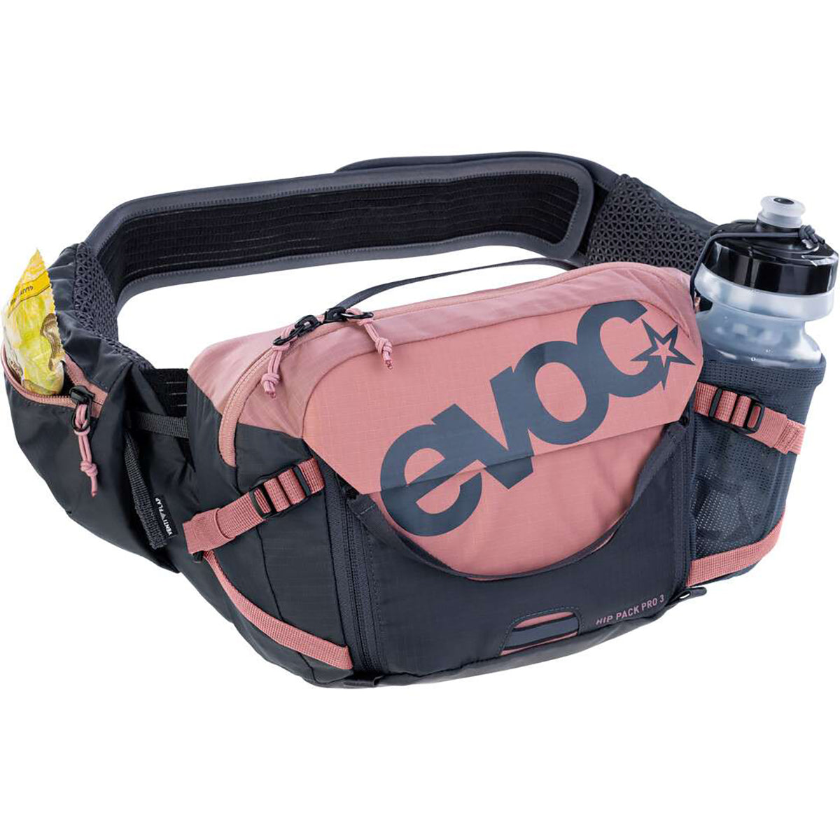 EVOC HIP PACK PRO 3 L banaanipussi vaaleanpunainen