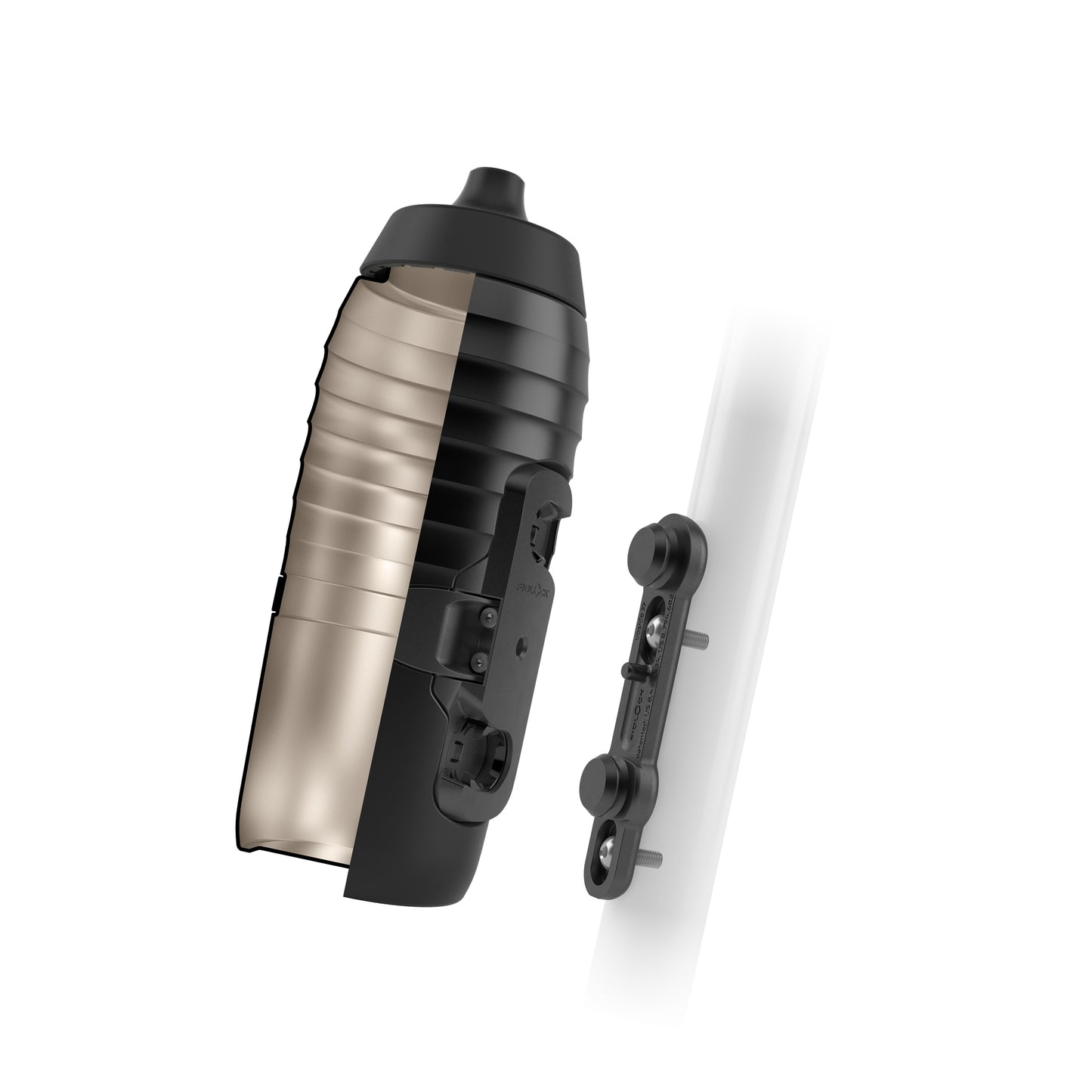 Pullo- ja pullokoripakkaus FIDLOCK TWIST X KEEGO Magnetic System 600 ml Musta