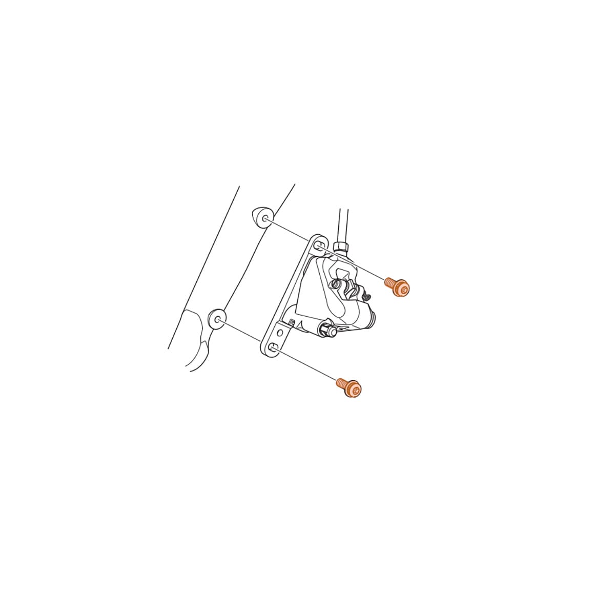 SHIMANO DURA-ACE FLATMOUNT R9170 etusatulan kiinnitysruuvi