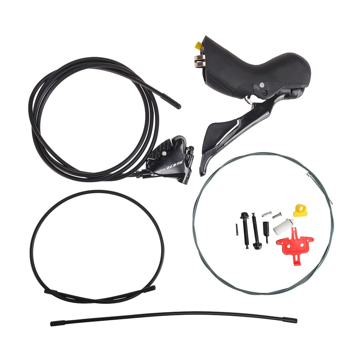 Pari SHIMANO 105 R7020 2x11 2x11 Flat Mount Discless-vipuja ja jarrusatulat