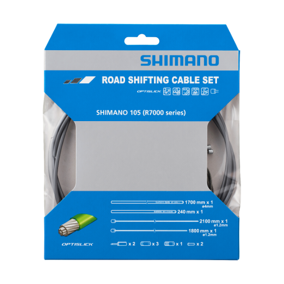 SHIMANO OT-SP41 Optislick Harmaa vaijerivaijeri- ja kotelosarja SHIMANO OT-SP41 Optislick Harmaa vaijerivaijeri- ja kotelosarja