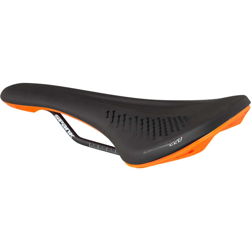 SPANK OOZY 220 144mm Satula CrN/Ti Rails Oranssi