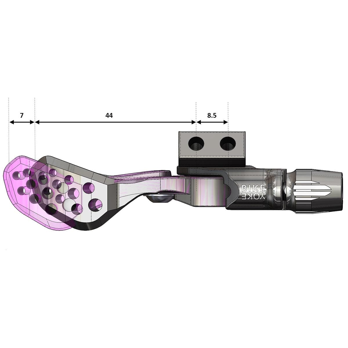 BIKEYOKE TRIGGY ALPHA Long Seat Post Tilaa ilman kaulusta #BY-TRGAL