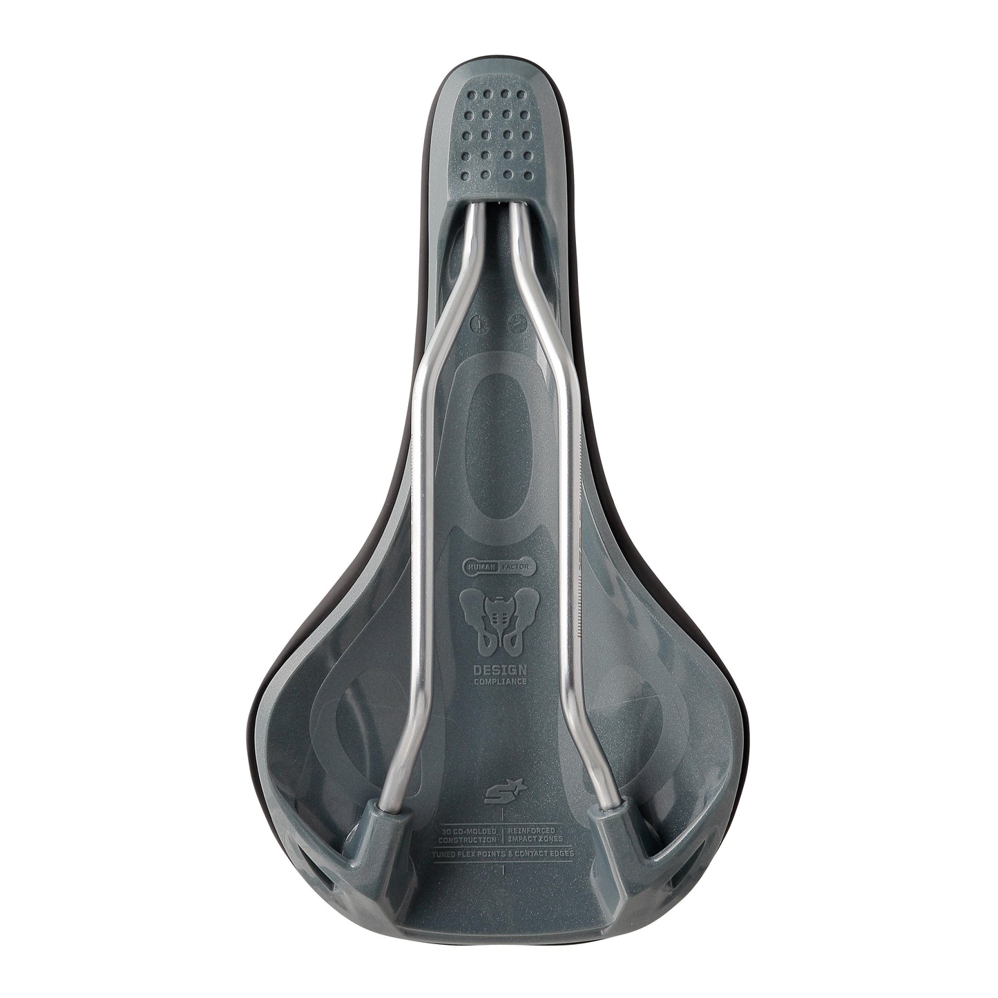 SPANK OOZY 220 144mm Satula CrN/Ti Rails Harmaa