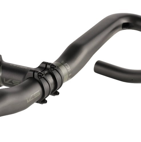 KS KIND SHOCK ETHER CARBONE Flare 18° Gravel ohjaustanko