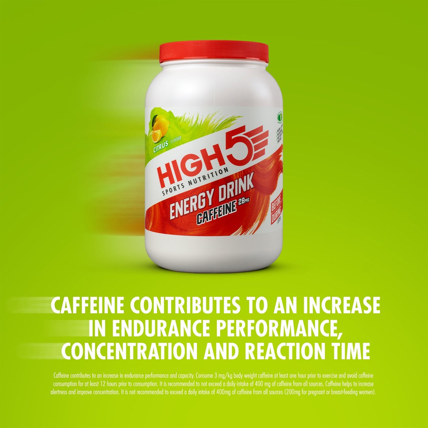Energiajuoma HIGH5 ENERGIAJUOMA KAFFEIINI (2.2kg) Sitruuna