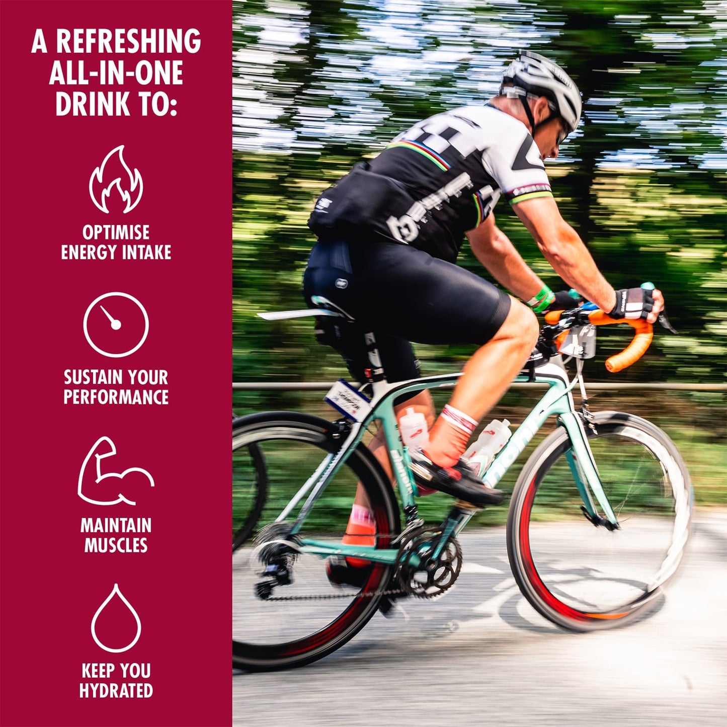 Energiajuoma HIGH5 ENERGIAJUOMA PROTEIINI (47g) Punainen hedelmä (47g)