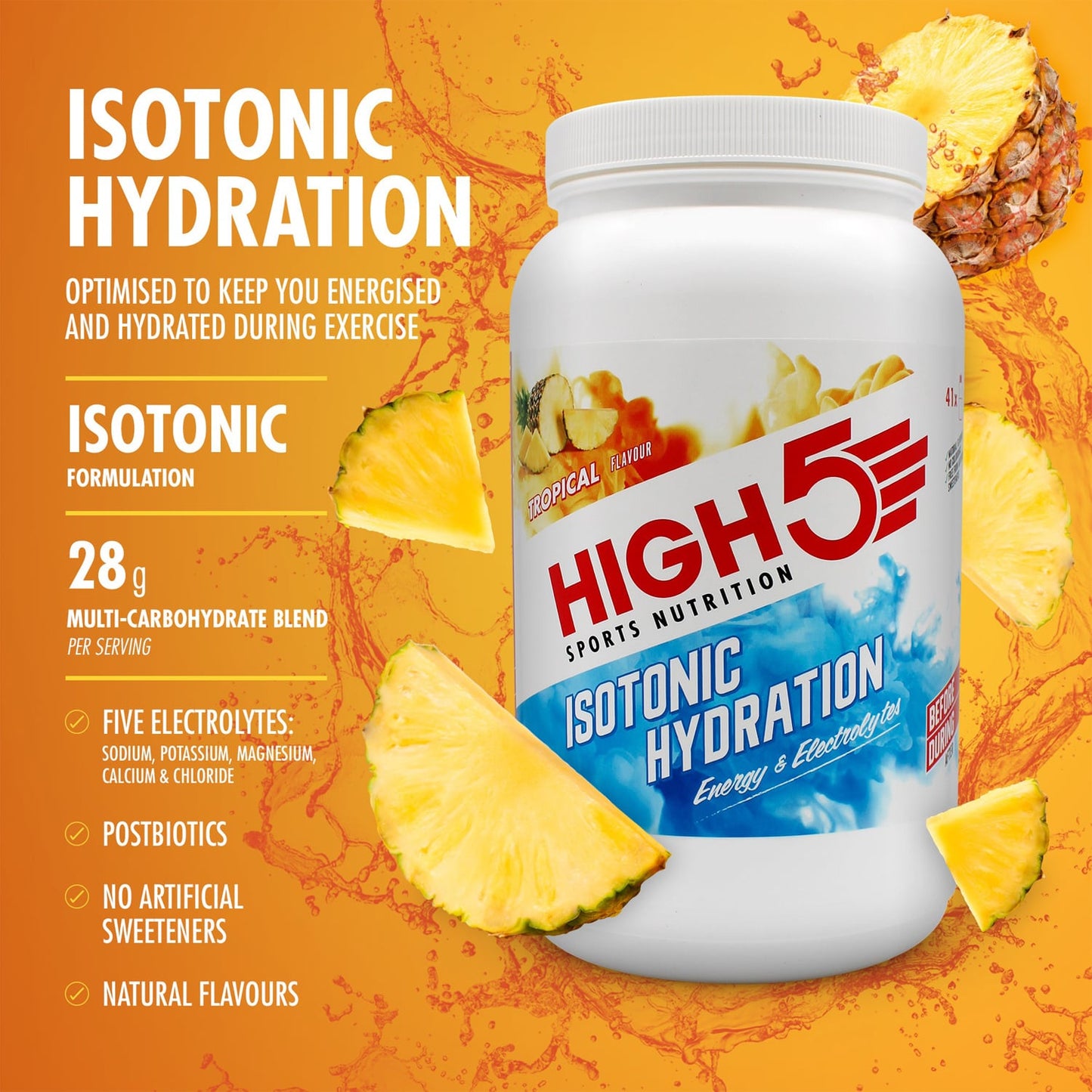 Energiajuoma HIGH5 ISOTONIC (1.23kg) Tropical (trooppinen)