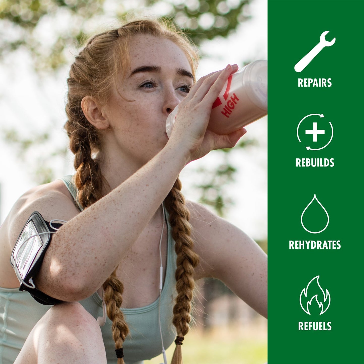 High5 kasvipohjainen palautusjuoma (1,6kg) Suklaa