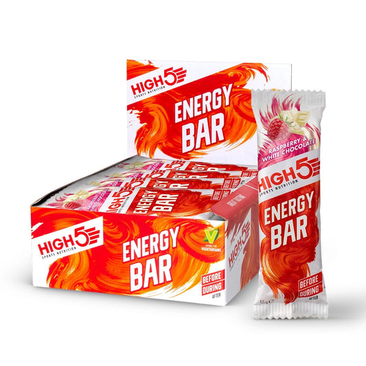 High5 ENERGY BAR (55g) Vadelma-valkosuklaa