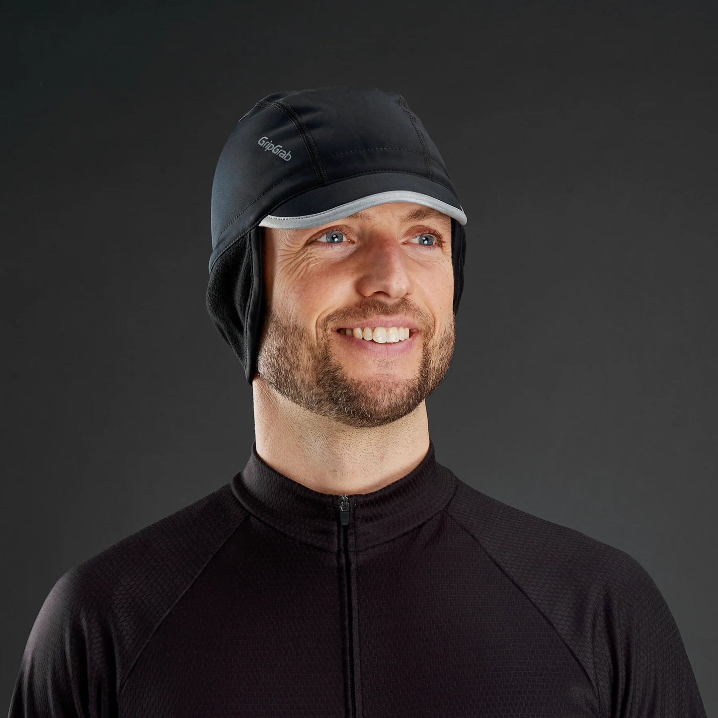 GRIPGRAB BELGIAN STYLE THERMAL WINDPROOF WINTER CAP Musta