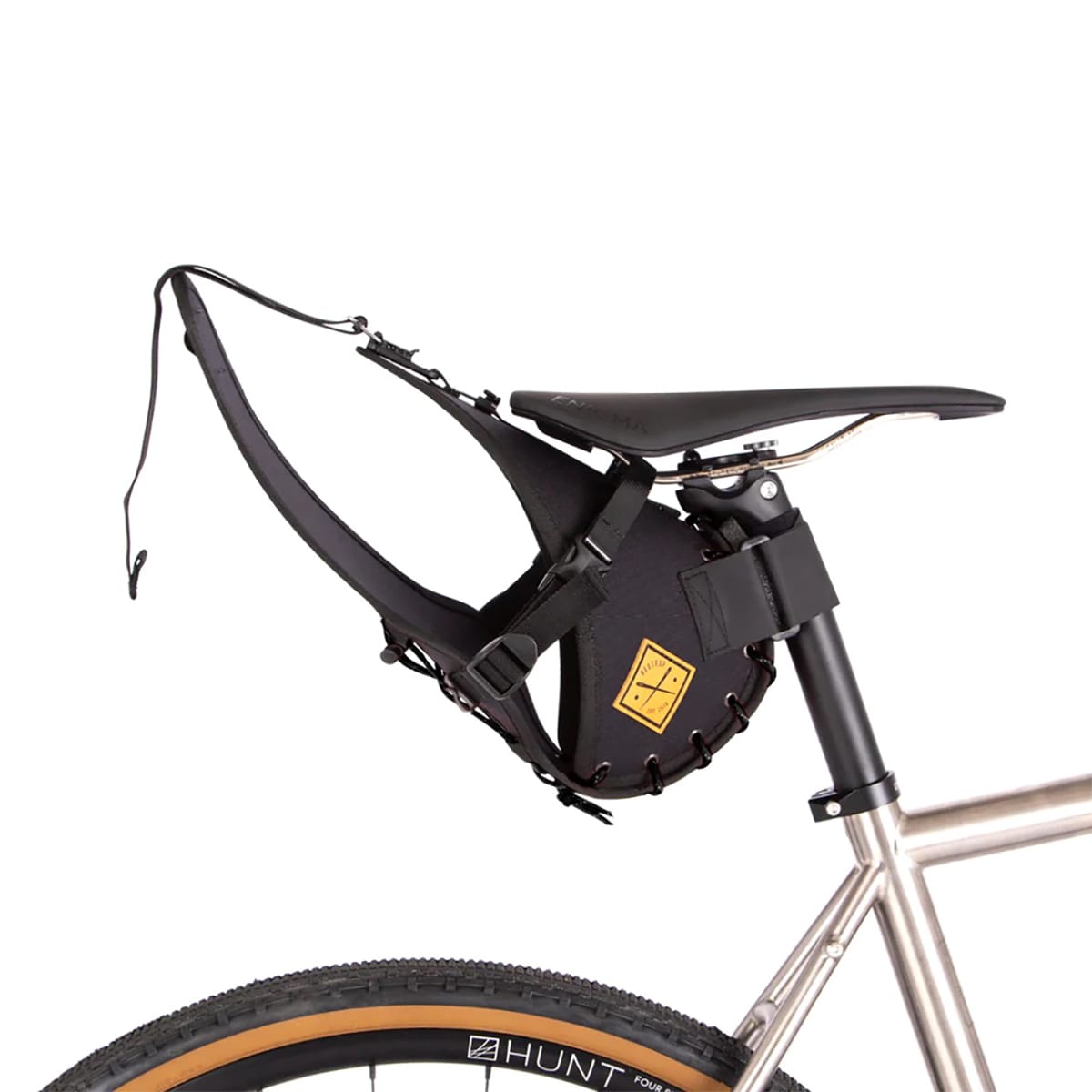 Satulalaukku RESTRAP SADDLE BAG 8 L Musta + DRY BAG 8 L Musta