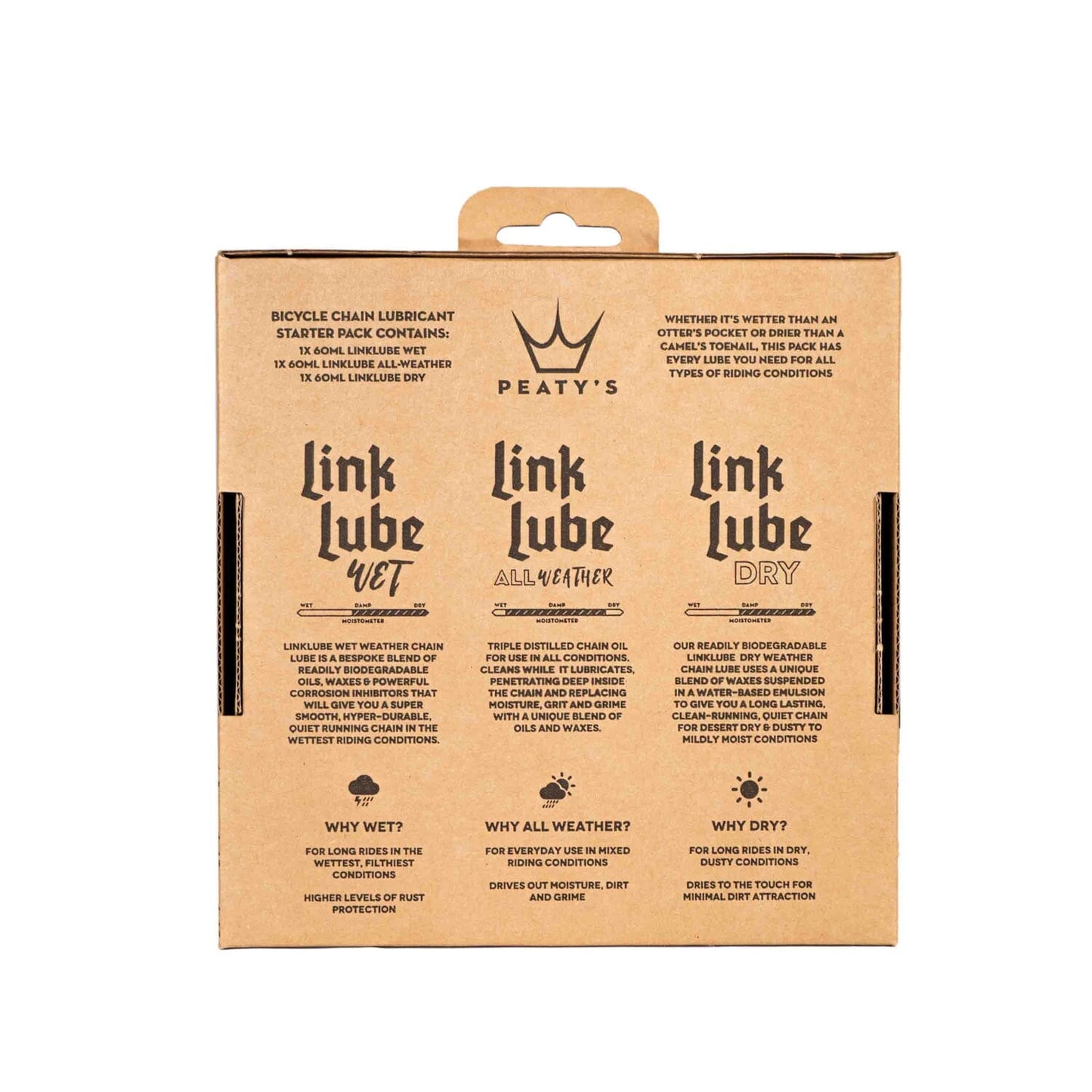 PEATY'S LINKLUBE ALL SEASONS Kaikki olosuhteet voiteluaineet Pack ( 3 x 60 ml)
