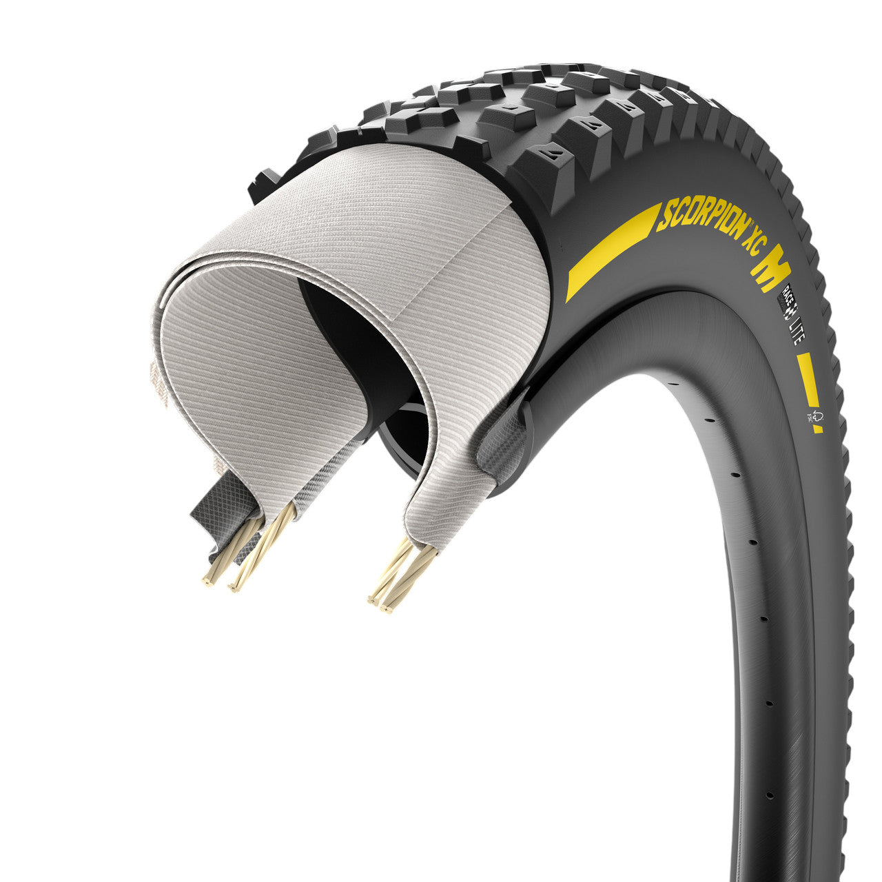 PIRELLI SCORPION RACE XC M 29x2.40 Tubeless Ready Pehmeä keltainen Team Edition -rengas PIRELLI SCORPION RACE XC M 29x2.40 Tubeless Ready Soft Team Edition -rengas