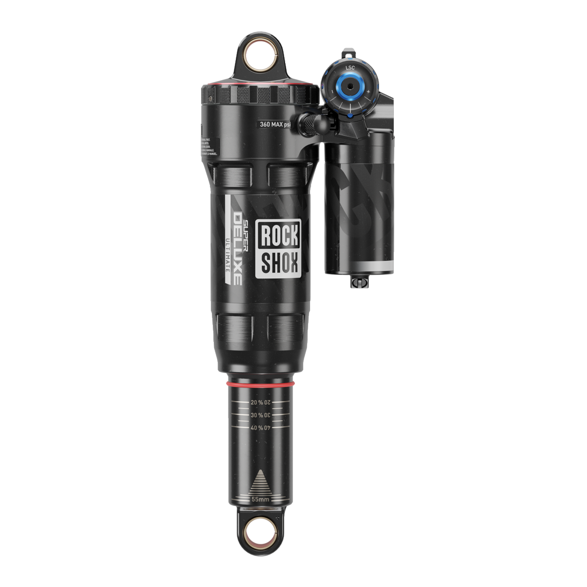 ROCKSHOX SUPER DELUXE Ultimate RC2T Standard/Standard Debonair Progressiivinen iskunvaimennin