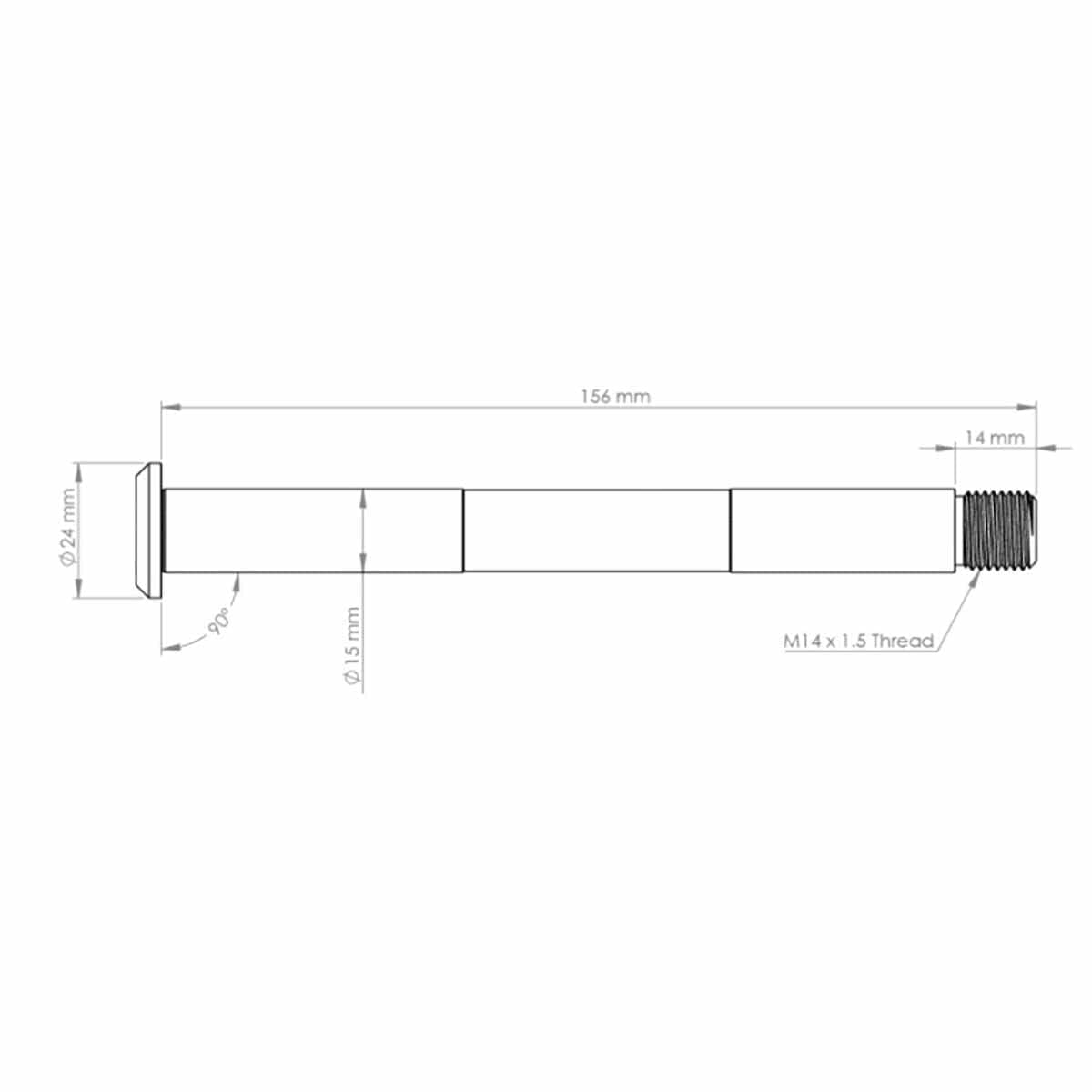Etuakseli BURGTEC FOX BOOST PRE 2021 15x110 15x110