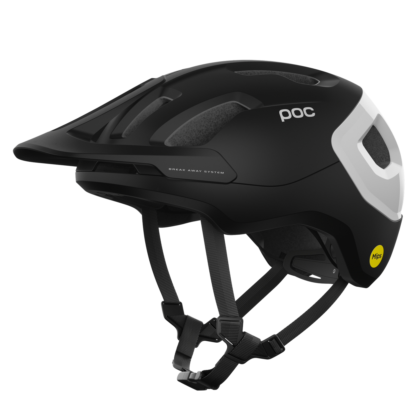 POC AXION RACE MIPS MTB-kypärä Matta musta/valkoinen