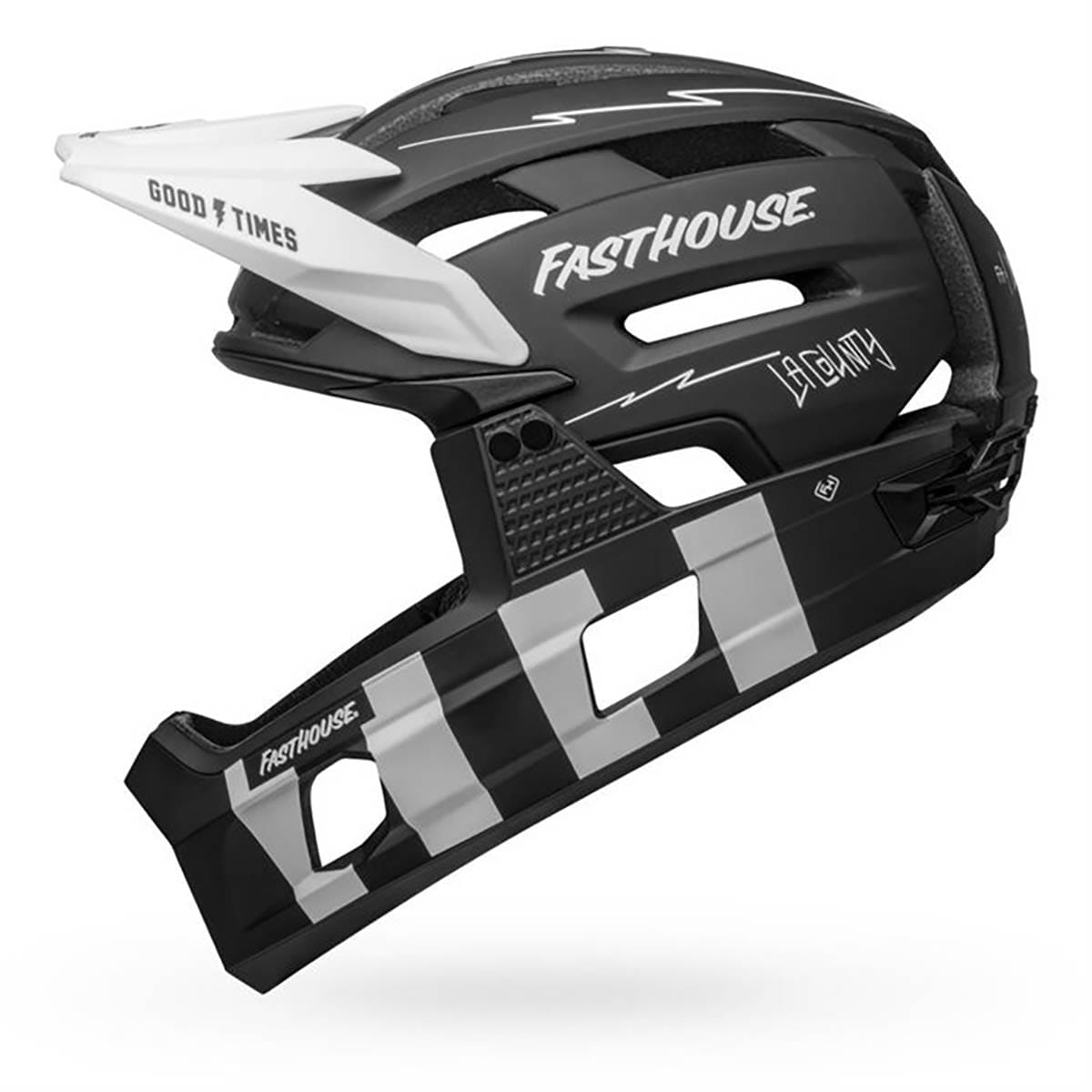 BELL SUPER AIR R MIPS FAST HOUSE MTB-kypärä Musta/Valkoinen